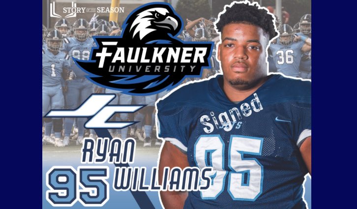 JCFB_Recruiting's tweet image. Congratulations to @RyanWilliams_95! @FaulknerFTBL is getting a good one! #NextlevelJet