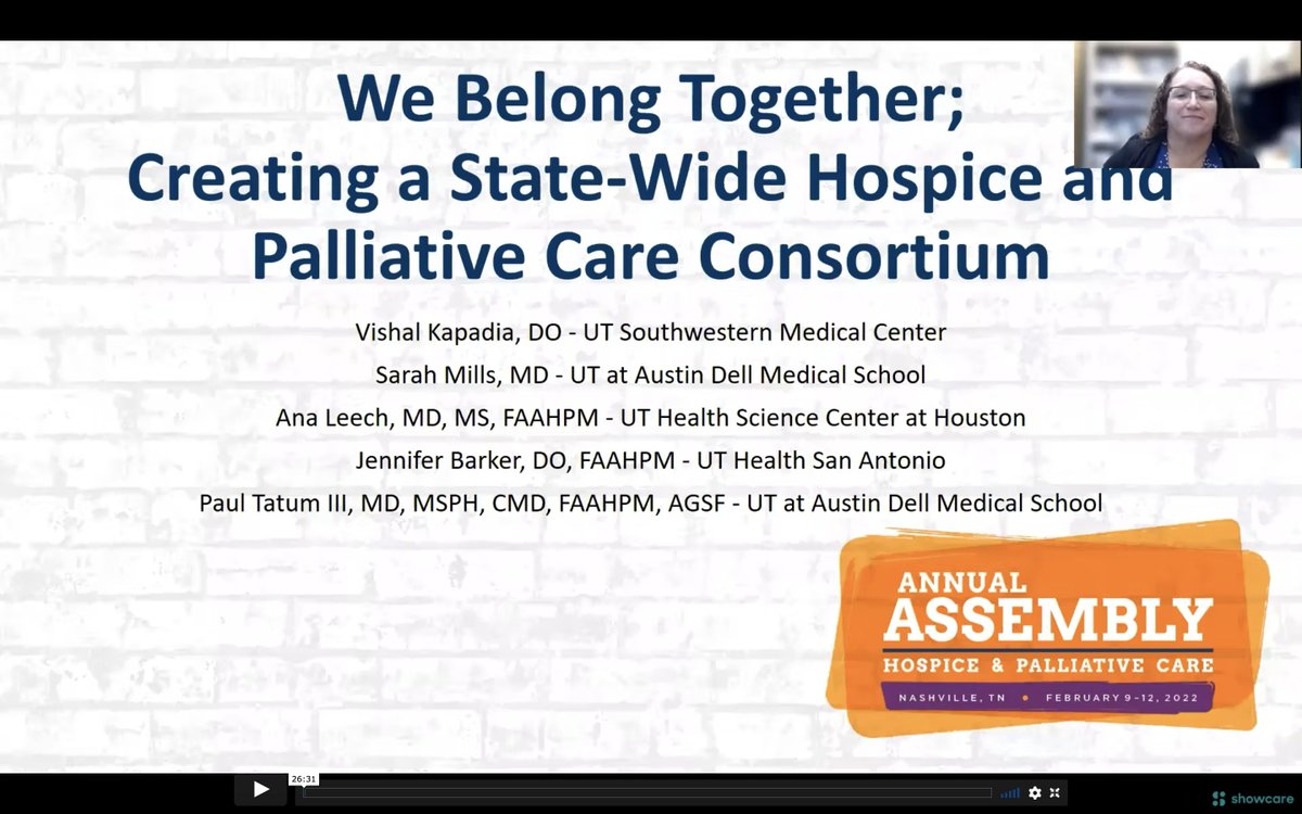 UTSWPalliative's tweet photo. With less time remaining to check out all the wonderful @AAHPM sessions, let us recommend three sessions that include our team members who are doing incredible work in the #hapc field. Check them out! #hapc22 https://t.co/oIZMK75bWh