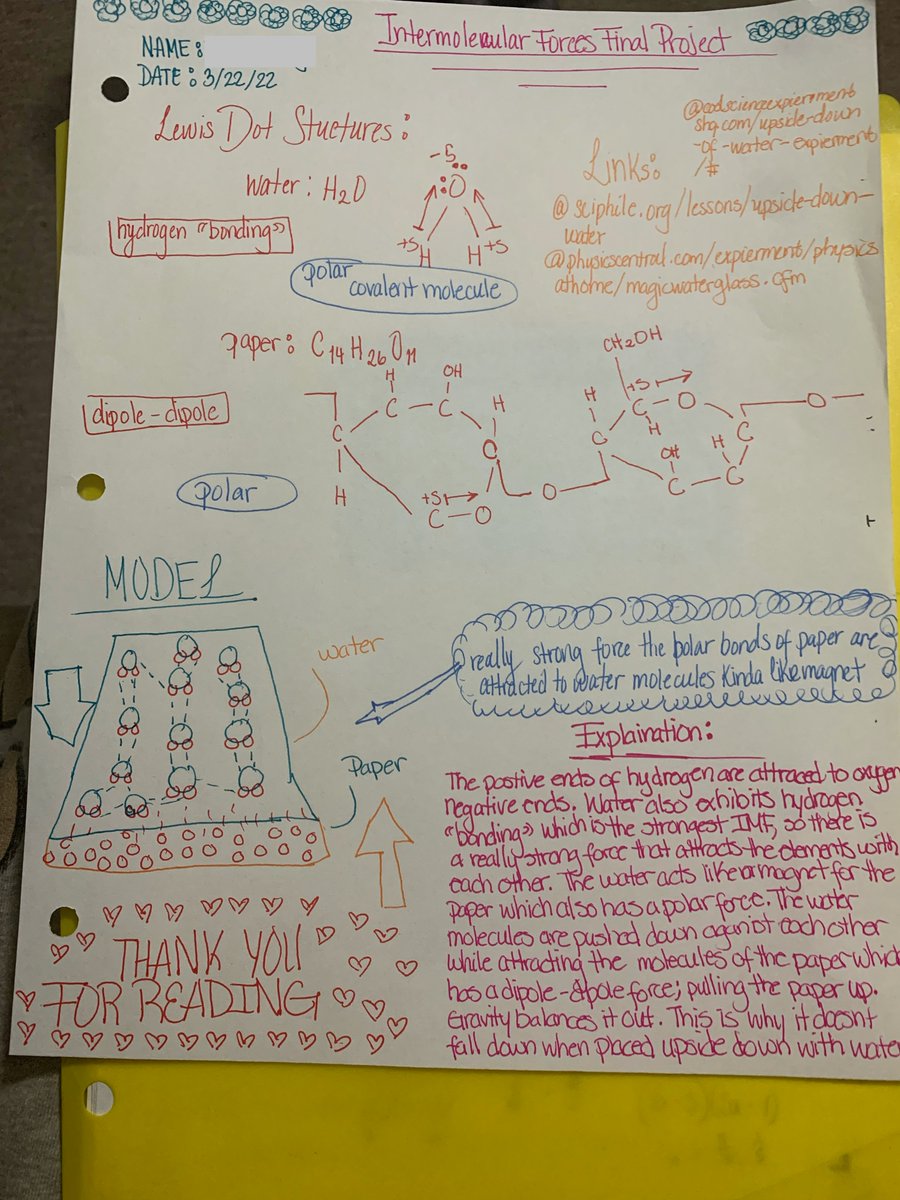 AMcMahonEd's tweet photo. Holy smokes. I mean...look at these. That is all. Students produce amazing things. #iteachchem #intermolecularforces #performanceassessment https://t.co/Idyl2ftYD3
