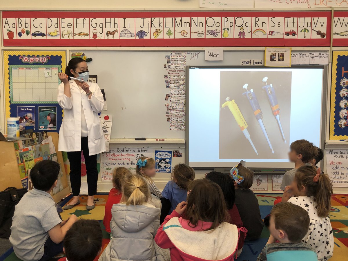 Had a great time presenting at my son's kindergarten career week! Hope they weren't put off by the 30+ years of school... @ReedPanthers @LadueSchools #PhysicianScientist #WomenInSTEM