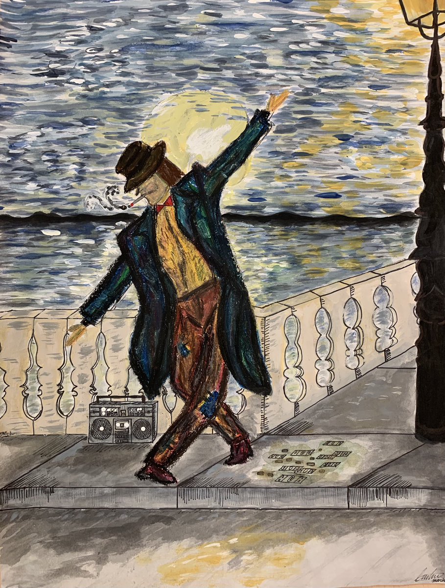 trish_boon's tweet photo. Imagine an art movement were a party guest. Who would you invite? Shown here: Rococo, Futurism, Op Art and Post-Impressionism https://t.co/k1Q385UtLt