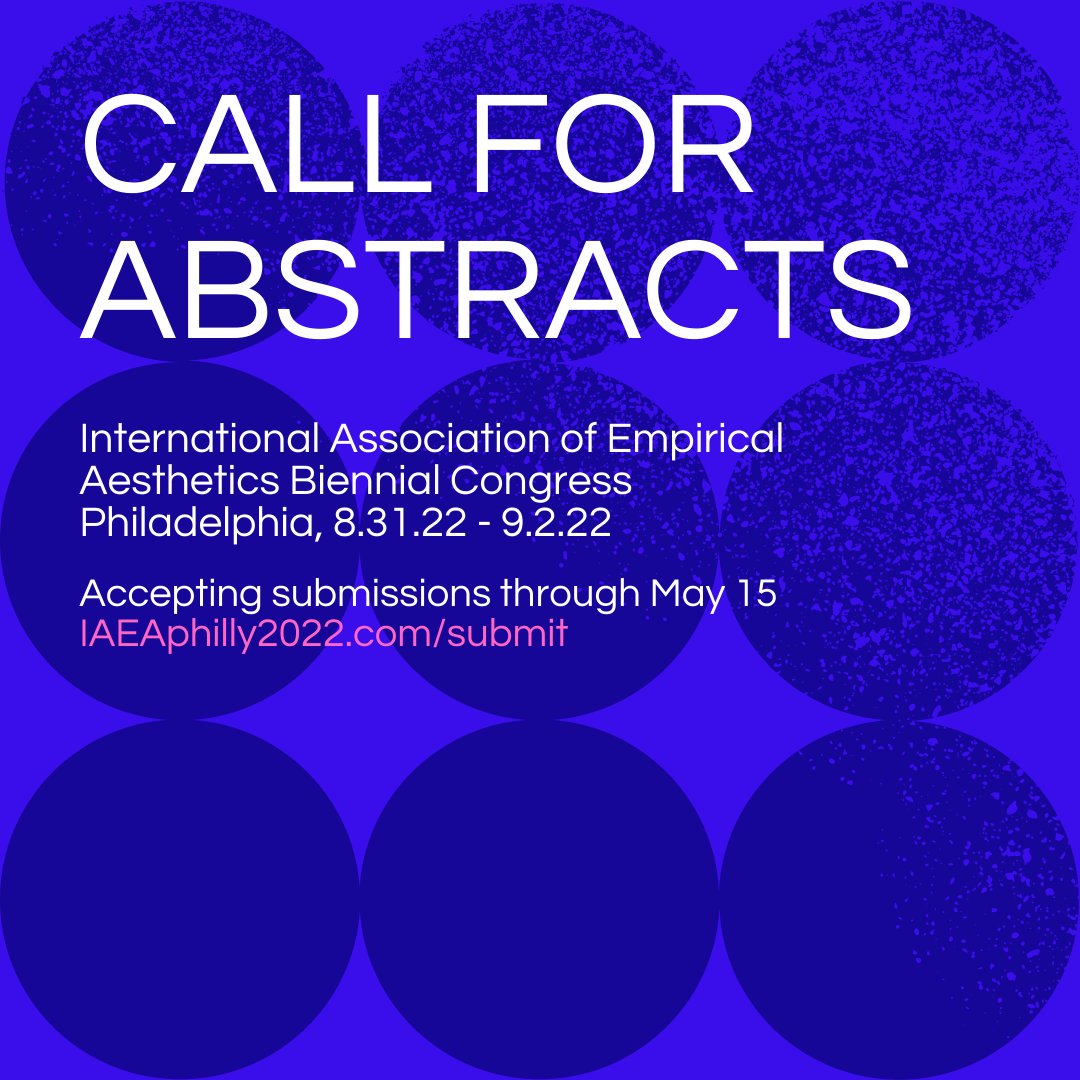 Just announced: Accepting poster, talk, and symposium submissions for the IAEA 2022 Congress in Philly 🎉
Please RT
IAEAphilly2022.com/submit