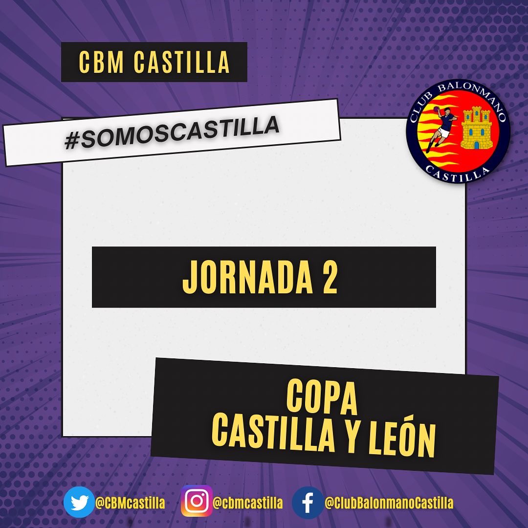 CBMCastilla's tweet photo. 🤾 RONDA 1 

😱 Ven a Laguna con nosotros y déjate la voz para ayudar a nuestros juveniles a conseguir el mejor resultado.

💪🏼🤾🏻‍♂️ El equipo infantil espera una nueva fecha para poder disputar la vuelta.

🟨🟪 #somoscastilla 

#deportebase #valladolid #castillayleon https://t.co/MrOHIFR8WB