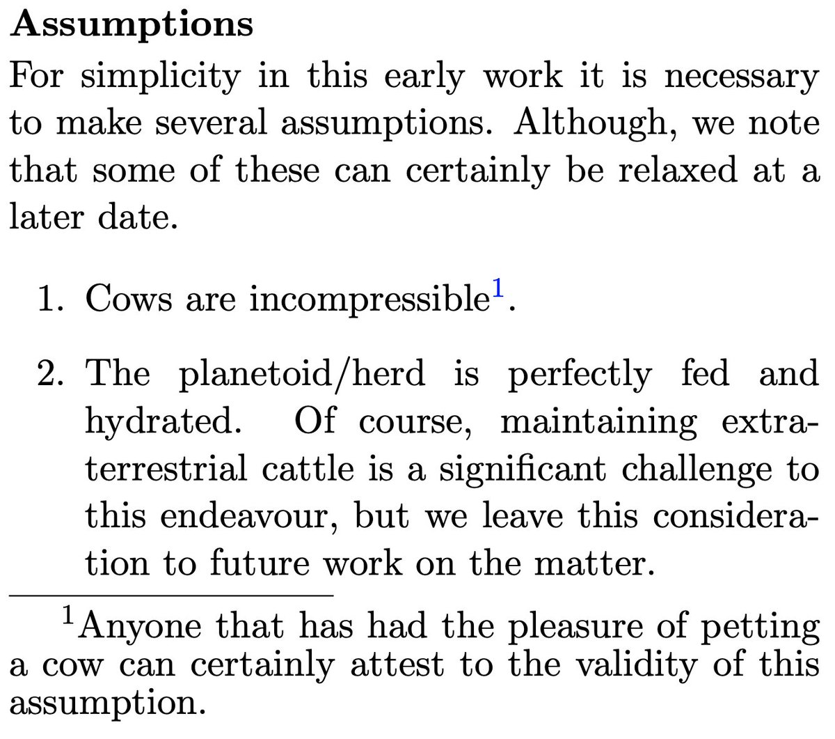 kenjshen's tweet photo. 6/ COWS all tHE way Down (COWSHED) I: Could cow based planetoids support methane atmospheres?

"moomentum": not bad, not bad

https://t.co/SKKphx52vL https://t.co/9n9jrnW95d