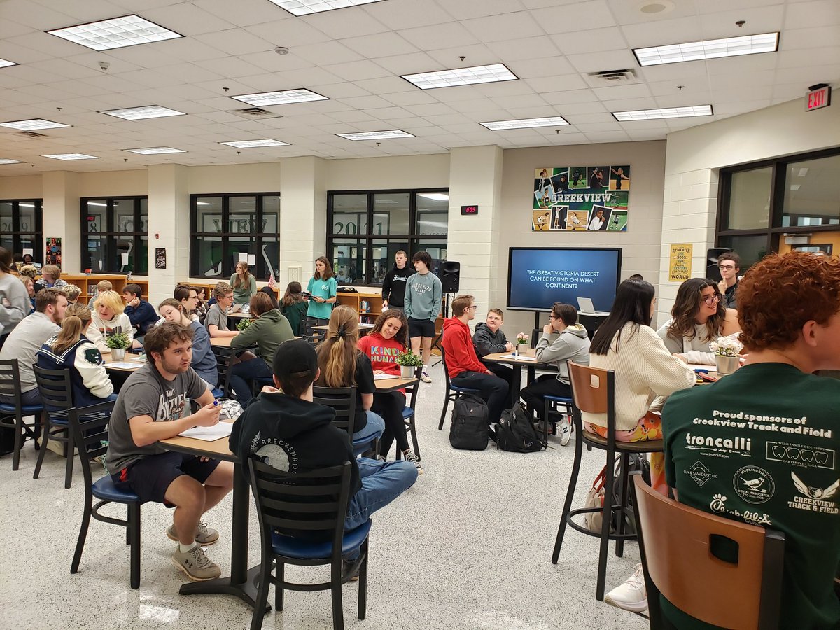 ms_greencvhs's tweet photo. 🌟 March Rho Kappa Trivia was a huge success!! Thanks to everyone who participated and the awesome committee that put it all together! Special shout out to the media center for hosting!! @NanLanford @thelibraryanne #cvhsmediacenter @grizzlyrhokappa https://t.co/VNpDOk2dVw