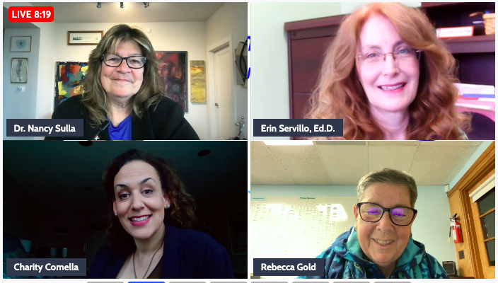 IDECorp's tweet photo. A little behind the scenes look at @nsulla and a group of brilliant women from @CJERSEYPRIDE recording our next episode of Learning Unwrapped! Mark your calendars! Episode drops next Thursday! https://t.co/67r7XVjGWW
