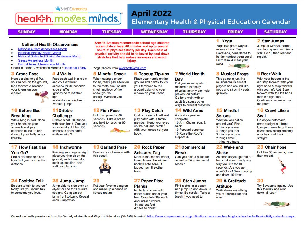 SHAPEAmerica's tweet image. Our April Calendars are live‼️

Download them now👇👇
shapeamerica.org/publications/r…