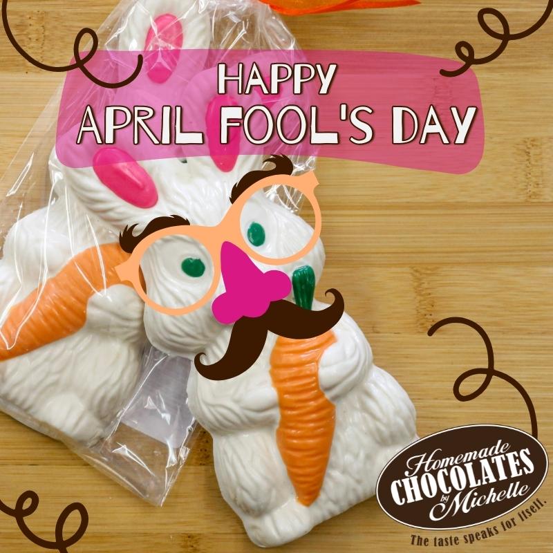 michelleschoc's tweet photo. 🃏 Happy #AprilFoolsDay!
Today's a lovely day to pull a #prank! Our #HomemadeChocolate team would love to hear what #trick you pull today - or a past favorite! 🎭 

Are you #fooled by this #EasterChocolate's disguise? 
🐰 #OrderOnline: https://t.co/v3eFyUHtgq
☎️ (810) 391-6991 https://t.co/DzcdhZszOD