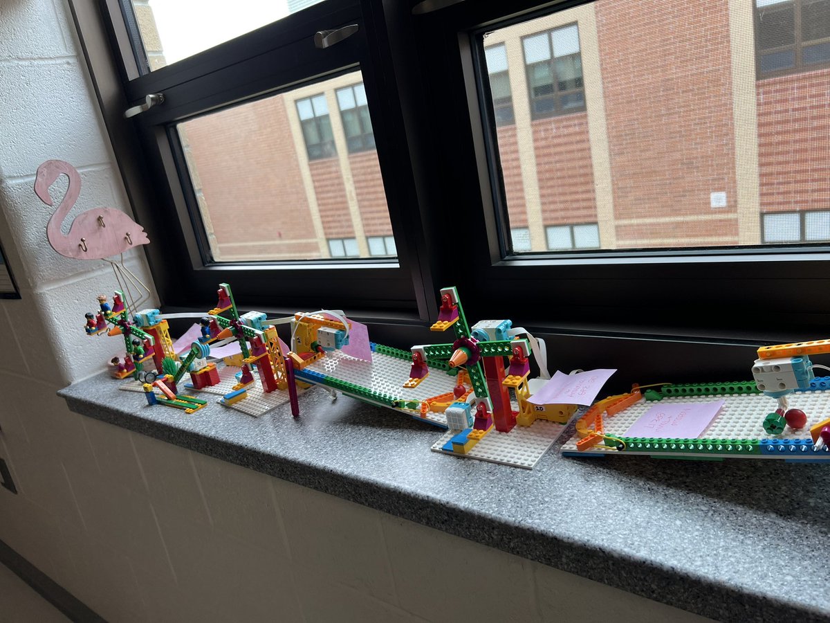 Mrs_Dudas3rd's tweet photo. Spent the last two days using lego spike to explore simple machines. We are all ready to code with @jillbuss2014 on Monday! @GoshenPostES #gogpgators #pbl #sustainedinquiry https://t.co/cH1tbhTlHU