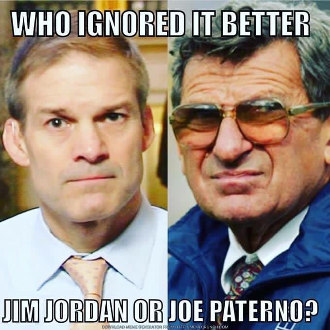 judgeyourself99's tweet photo. The upcoming documentary by George Clooney, will shine a light on the cover up of the abuse suffered by Ohio State University wrestlers. It’s time for Jim 'gym' Jordan to resign, and the crimes investigated. https://t.co/1lfjQzwsjg