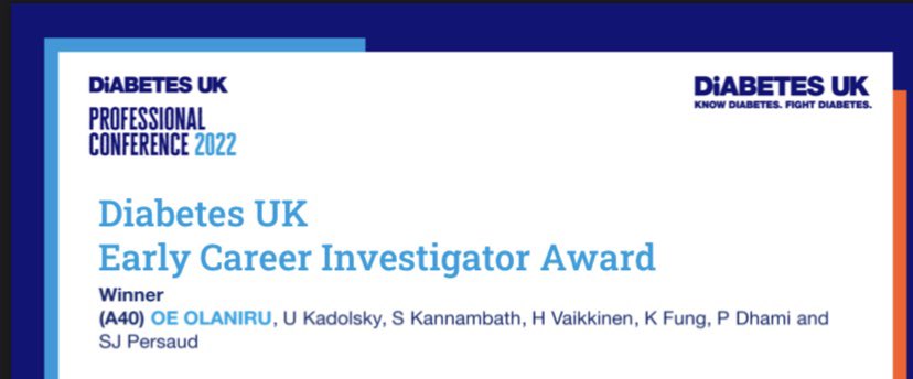 Diabetes Research Group @King’s (@drg_kings) on Twitter photo Huge shout out to the amazing <a href="/EOlaniru/">Ed Olaniru, PhD</a> who has just been named the winner of the <a href="/DiabetesUK/">Diabetes UK</a> Early Career Investigator Award #DUKPC22 <a href="/kingscardio/">Cardiovascular and Metabolic Medicine & Sciences</a> <a href="/DRG_Kings/">Diabetes Research Group @King’s</a> Congrats Ed 🥳🎉 Huge shout out to the amazing <a href="/EOlaniru/">Ed Olaniru, PhD</a> who has just been named the winner of the <a href="/DiabetesUK/">Diabetes UK</a> Early Career Investigator Award #DUKPC22 <a href="/kingscardio/">Cardiovascular and Metabolic Medicine & Sciences</a> <a href="/DRG_Kings/">Diabetes Research Group @King’s</a> Congrats Ed 🥳🎉