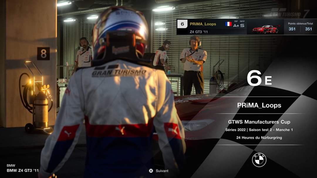 PRiMA_Loops's tweet photo. FIA Saison Test 2 Manche 1 
P6 - 351pts
Replay at my YouTube : PRiMA Loops59

#FIA #GT7
#primaesport #bmw #simracer https://t.co/5SAZwKbAtV