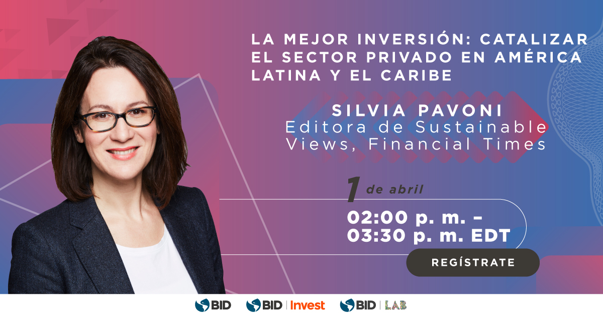 📣HOY acompaña a <a href="/Silvia_Pavoni/">Silvia Pavoni</a> en una conversación con líderes del sector bancario, #fintechs, #unicornios, fondos de #inversión y empresas #Innovadoras enfocadas en la #Innovación para la inclusión en #AméricaLatina y el #Caribe. Te invita <a href="/the_IDB/">Inter-American Development Bank</a> Group linkedin.com/video/event/ur…