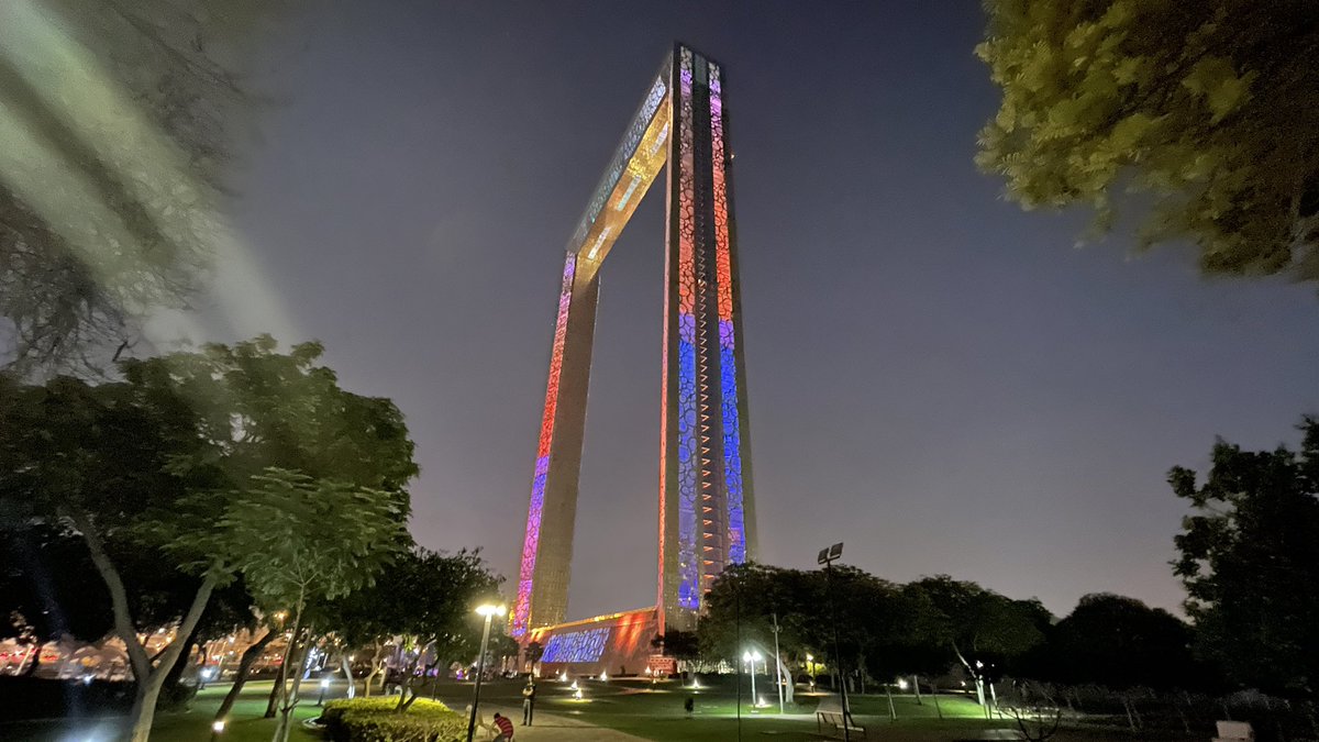 OurTravels2's tweet photo. Lazy day today but we did manage to get out to see the @DubaiFrame well worth a visit. Stunning. https://t.co/7AdF8o65xe