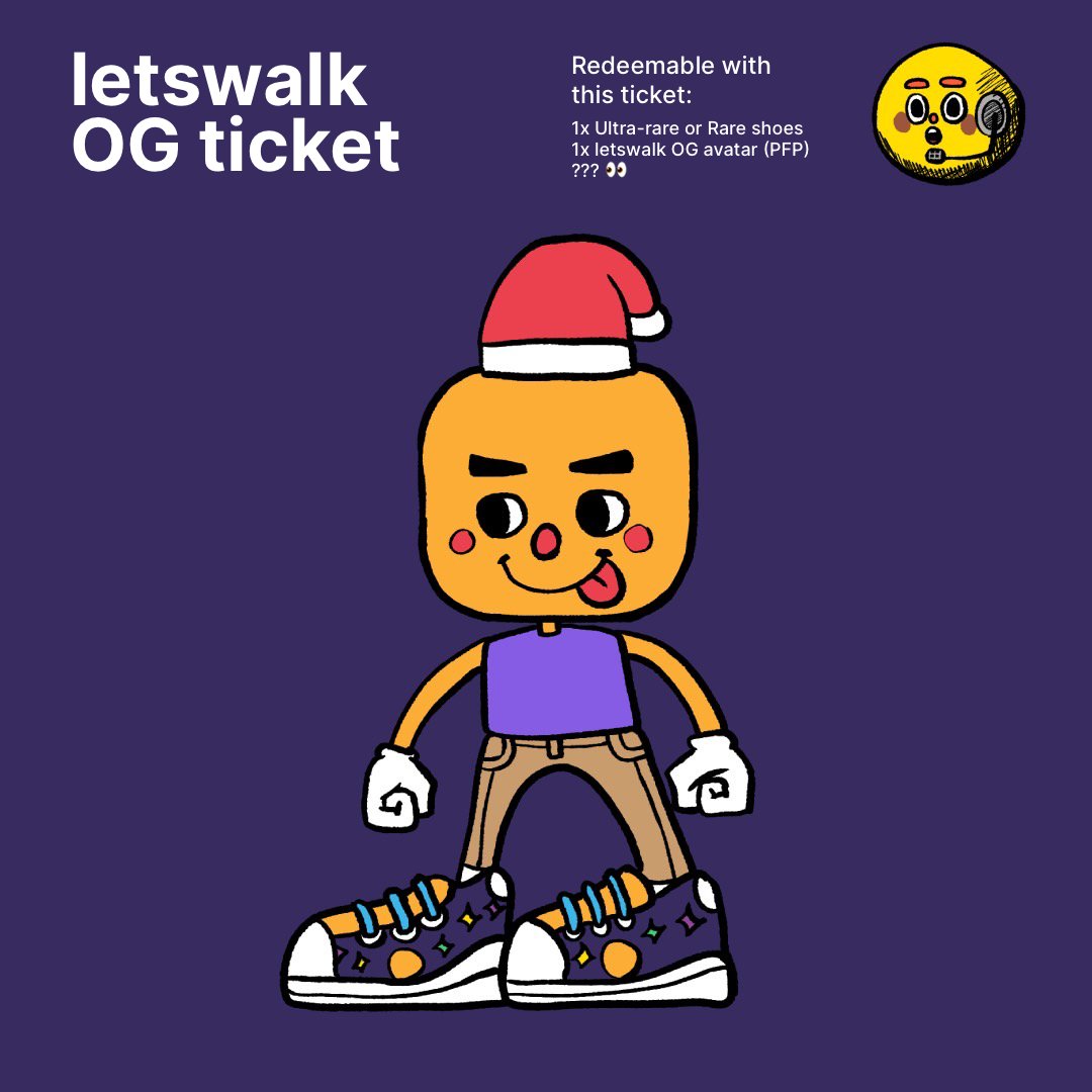 letswalkio's tweet photo. On 4.4.2022, letswalk OG Ticket will be opened for minting. If you’d like to be an early supporter of @letswalkio, this is your chance. https://t.co/tdIJt0KtNh