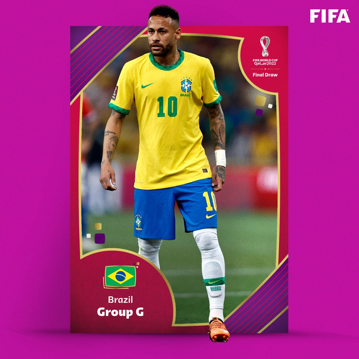 FIFA World Cup on X: 🇧🇷 Brazil are drawn first in Group G! They have  been drawn in spot G1 📈 𝙁𝙄𝙁𝘼 𝙍𝙖𝙣𝙠𝙞𝙣𝙜: 1 🏆 𝘽𝙚𝙨𝙩  𝙛𝙞𝙣𝙞𝙨𝙝: Winners (1958, 1962, 1970, 1994