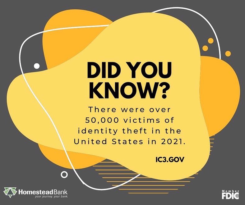 Homestead_Bank's tweet image. The FBI has released their 2021 Internet Crime Report and cyber crime continues to rise.  Keep yourself safe from fraud with these tips!

Learn more about Homestead Bank’s Secure Accounts with IDProtect – Identity Theft Protection Service. 
homestead.bank/information/ba…