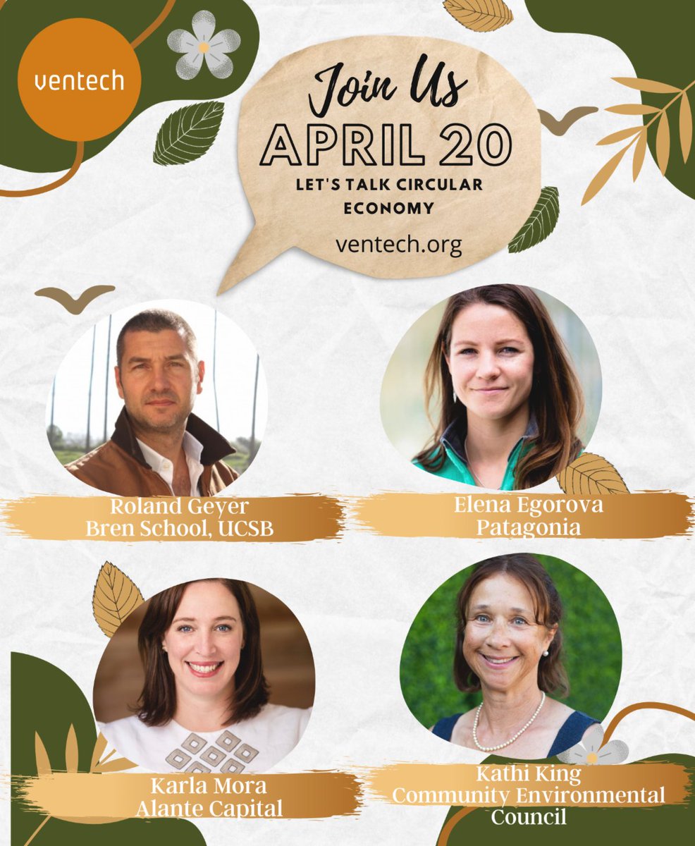 ventechforum's tweet photo. Is Recycling a Lie? The New Paradigm for a Circular Economy
Join a panel of experts discuss how circular economy works &amp; how we can all participate. - https://t.co/zCAdNEoFNf

#ventech #circulareconomy #sustainability #recycle #reuse #materialrevolution #biomaterials https://t.co/MeSXbqIfRN