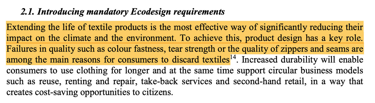 maxinebedat's tweet photo. Currently reading the EU Strategy for Sustainable and Circular Textiles, and it just seem to have a fundamental misunderstanding of why textiles are short-lived. It's not color-fastness that is causing the problem, it's the disposable fashion business model. https://t.co/VpUnIerGau