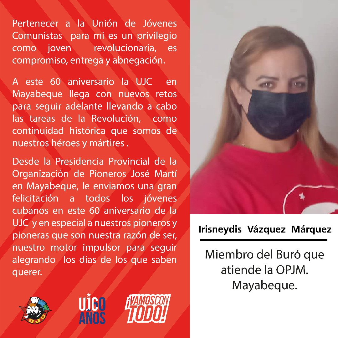 #60UJC #Cuba #CubaVive #VamosConTodo @aylinalvarezG