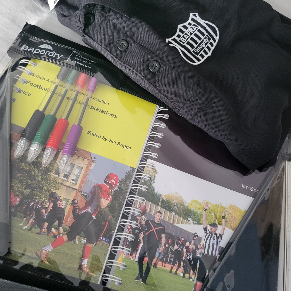 stuart699's tweet photo. Time to immerse myself into a new chapter of my #AmericanFootball journey! A weekend away with other zebras ahead of the new @BAFAOfficial season. #RefMode #Learning @BAFRAOfficial https://t.co/cwuHEa4N97