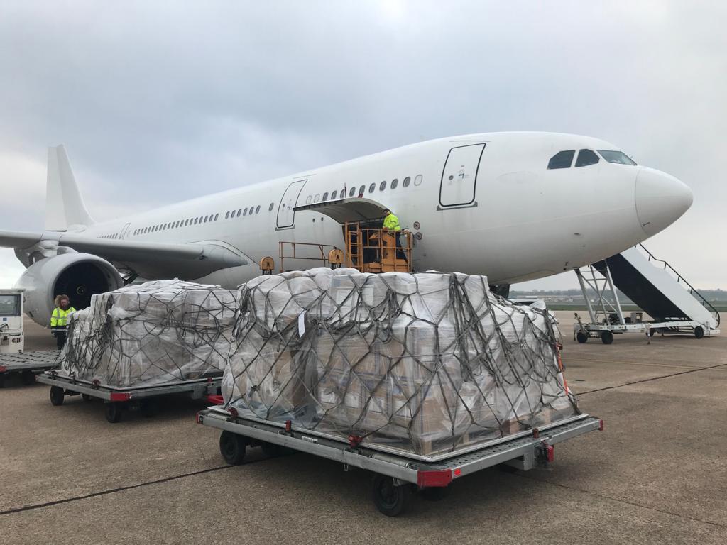 AirTanker's tweet photo. We are honoured to have delivered essential medical aid to Ukraine through a relief flight on behalf of the @DHSCgovuk and @FCDOGovUK. Operated free of charge, we transported 8MT of aid from the UK to Poland. 
https://t.co/akXPMXvTIN

#AirTanker
#Humanitarian
We #StandwithUkraine https://t.co/Tp4jJWIQzk