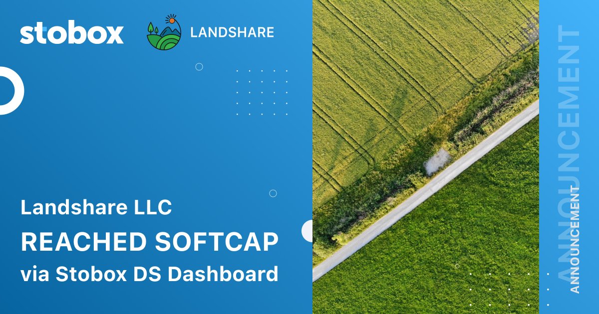 Stobox_Tokenize's tweet photo. 🏆 Stobox's first client, @Landshareio, reached SoftСap
 
🔥 We congratulate Landshare! There is very little left to collect for HardCap!
 
Stobox is moving forward, and together with clients, we achieve our goals within STO.
 
😎 Stay tuned!
 
#Stobox #Landshare https://t.co/8vNblLJobF