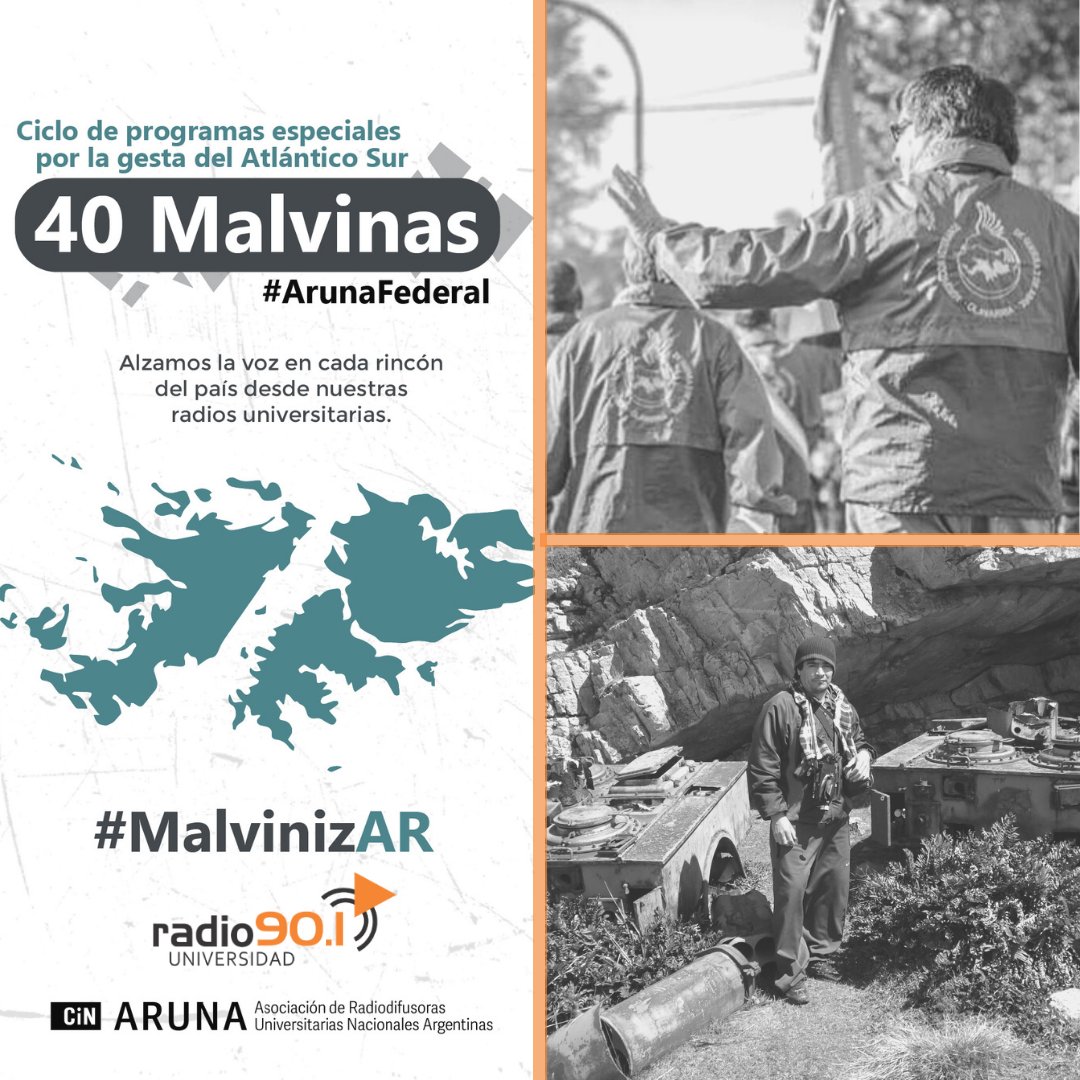 RadioU901's tweet photo. 🇦🇷 A 40 años de Malvinas RU FM 90.1 presenta “Ricardo Moreno: Soldado de potrero” #Malvinas40años

🔈La producción fue realizada en el marco de la convocatoria “40 Malvinas Ciclo de Programas Especiales por la Gesta del Atlántico Sur”, de ARUNA (@ARUNAradios). https://t.co/NqSvyAgzTW