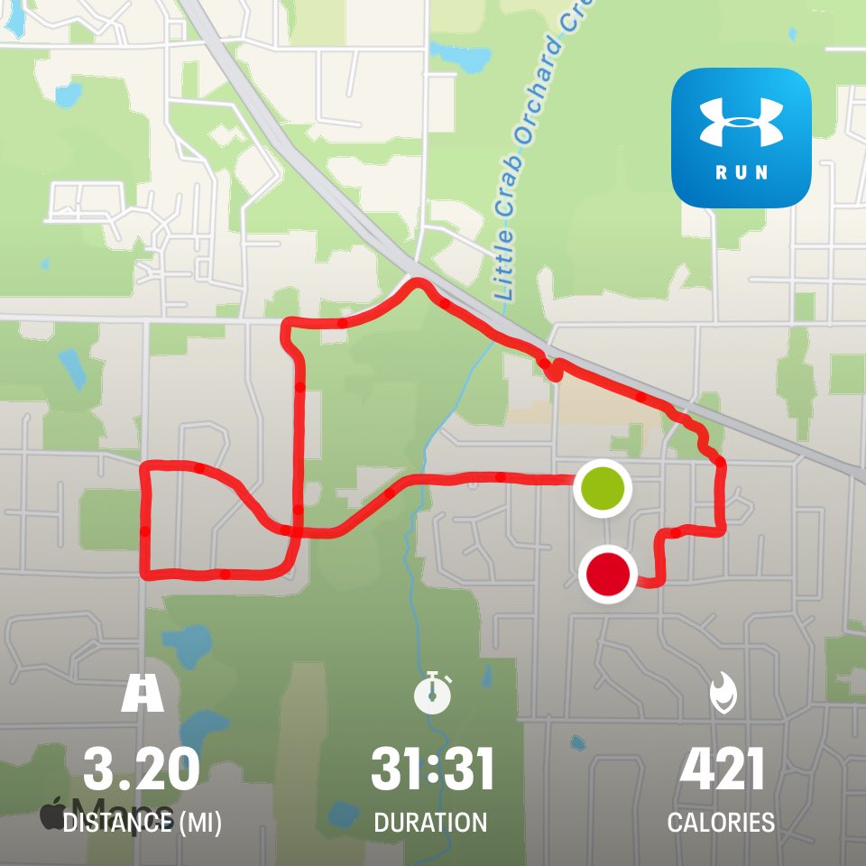 5K run is on the ninth. My knees are cooperating #Love4Mace