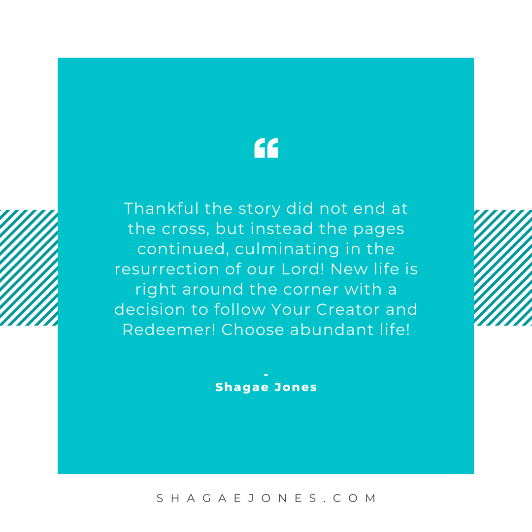 ShagaeJones's tweet photo. Check out my newest blog and walk with me through His last days before His physical death. https://t.co/PRQMSyiTgS https://t.co/nsR2XA5jTF