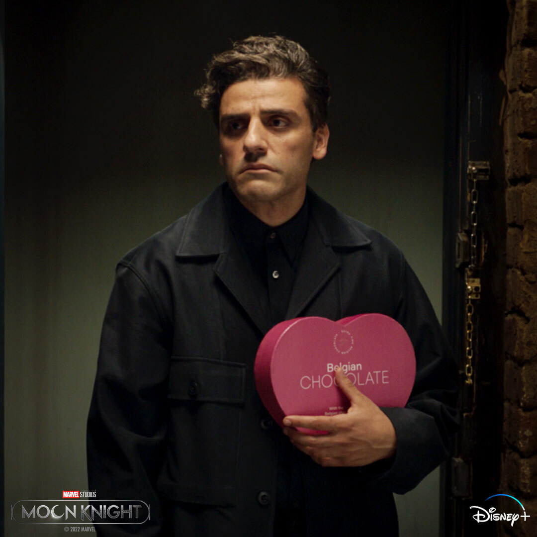Marvel's tweet photo. This is a Steven appreciation post. Marvel Studios’ @MoonKnight is now streaming on @DisneyPlus. https://t.co/9wGxeqXkAJ