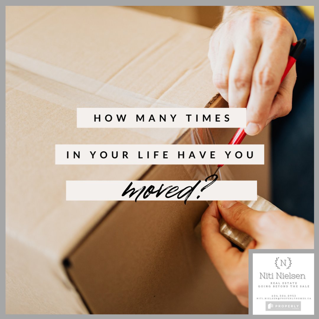 nmaini's tweet image. This is one of my favorite questions! Tell me in the comments: how many times in your life have you moved? I've moved __________ times!

#moving #MovingHouses #DreamHome #BoughtMyDreamHouse #HomeOwner #NewHome #CurbAppeal #MovingBoxes #RealEstate #mortgage #HomeLoan #nitinielsen