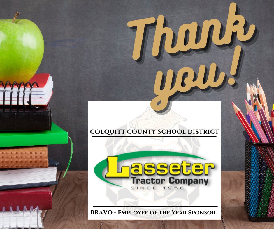 ColquittSchools's tweet photo. Our BRAVO-Employee of the Year recognition event would not be possible without our amazing sponsors.

#PackerPointofPride
#wherelifegrows
#communitystrong
@lassetertractor https://t.co/STUBmMOupT