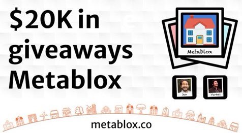 BlendzBets's tweet photo. ⭐️@MetabloxNFTs over $20K in giveaways⭐️

It's unlike @decentraland because @MetabloxNFTs have real world meaning.

Own real world places, powered by real life memories with @MetabloxNFTs. 

To enter 👇

1⃣ Like + RT
2⃣ Join their https://t.co/lMPb524gPh
3⃣ Verify on Discord https://t.co/RVxN5muU2W