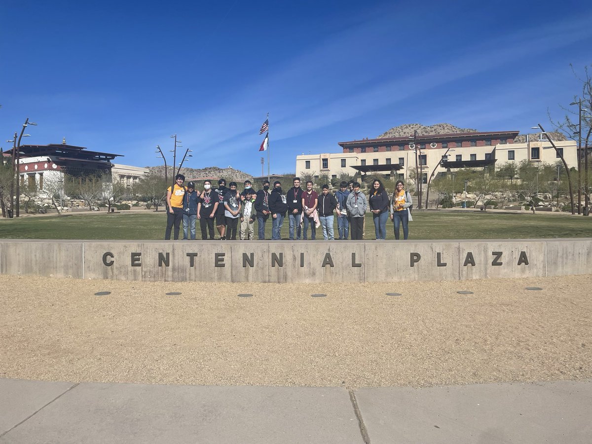 yms_counselor's tweet photo. A tour, trivia, and tons of information and fun, Lobos are looking forward to becoming Miners! We even got to visit with Dr. Wilson! #utepminers #presidentwilson #rbmslobos #smallbutmighty @SCalzada08 @RioBravoLobos @odelari1 @UTEP https://t.co/oN1KsA4Dfu