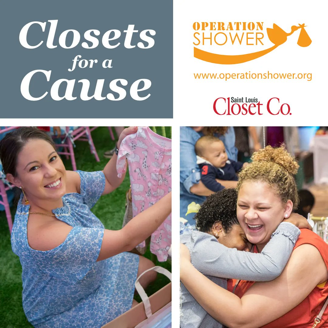 StLouisClosetCo's tweet photo. We are excited to announce our April #ClosetsForACause partner, @OperationShower! A percentage of all sales during the month of April will be donated to support their mission of hosting joyous baby showers for military families facing the stress of deployment and separation. https://t.co/39kN5S6SSn