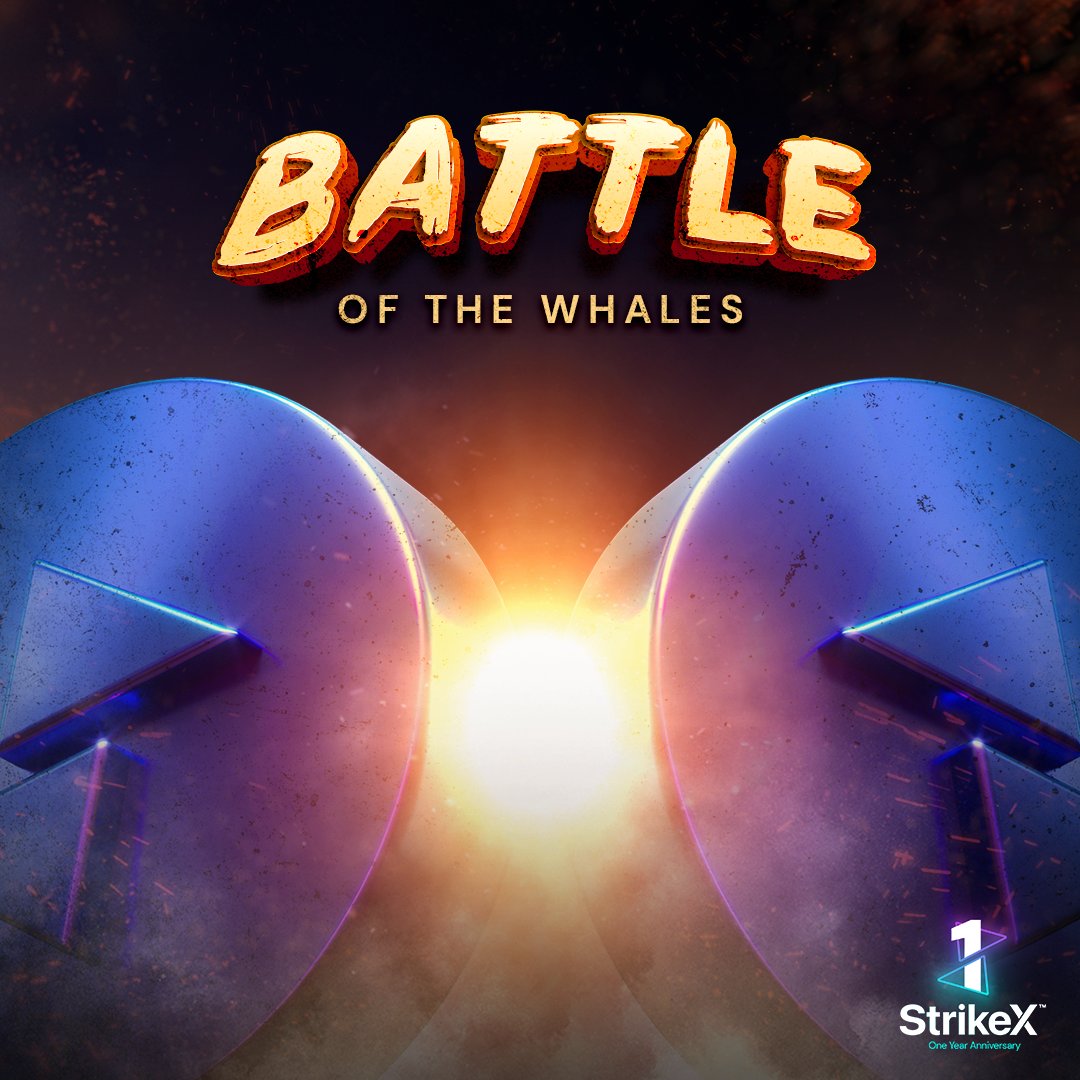 TradeStrikeBVI's tweet photo. Sound the horns!

Whoever makes the biggest purchase of $STRX in the next 24 hours will receive a 15% boost on their buy 📈

There is NO LIMIT on the giveaway size! 👀

Let the Battle of The Whales begin! ⚔️

#StrikeX #StrikeXAnniversary #BattleOfTheWhales #STRX https://t.co/w2VZ4UGp6s
