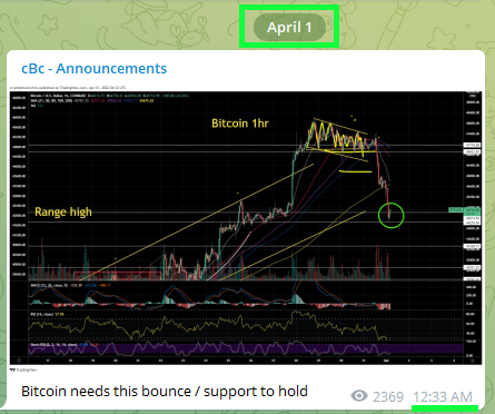 CryptoBTC_Chris's tweet photo. #Bitcoin just reacts to my green circles..

Did you buy the dip? 

I didn't I was at the doctor.. 

Life gets in the way sometimes.. 

BUT.. lets look for some #GemPicks https://t.co/NMYQY8KvQF