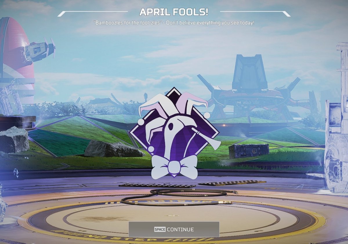 April Fools badge is available now as a login reward! ApexLegends 