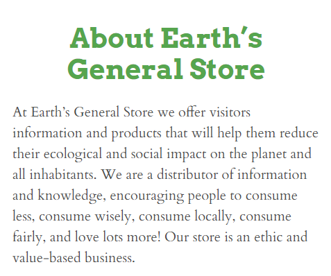 @ScarletBjornson Just wanna mention that <a href="/EarthsGeneral/">Earth's General - Waste Reduced Store</a> Store is locally owned in #yeg. They don't have a corporate CEO class that they're paying billions to. The owner actually lives in the neighbourhood and cuts his potential profits so they can be more affordable and sustainable