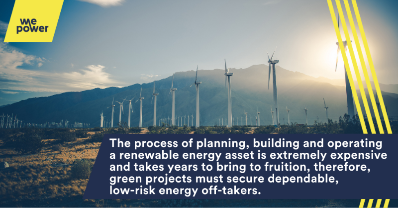 WePowerN's tweet photo. Removing the obstacle of #bankability will increase #GreenEnergy procurement and accelerate the #EnergyTransition.