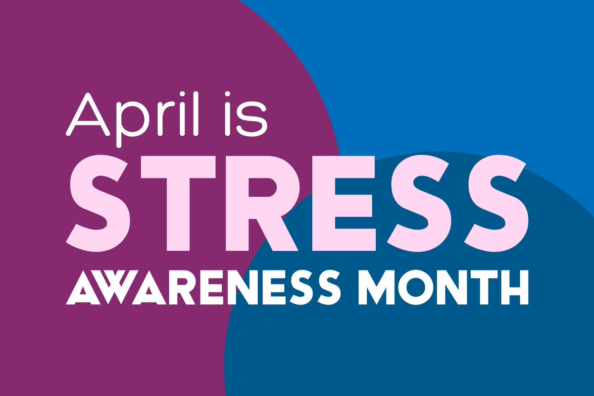 Twocannhc's tweet photo. Did you know that April is Stress Awareness Month? It is time to 🗣talk about stress and it’s effects 👐 share coping mechanisms ❤️ be kind to those who are stressed 💆look after yourself #stressawarenessmonth #bekind https://t.co/5E0IgzdubY