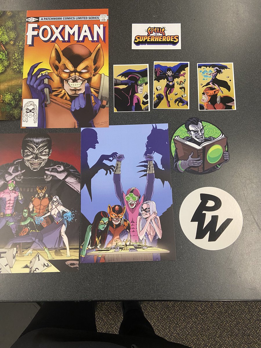 Really excited to read this one from <a href="/MarrkMulgrave/">Marrk Mulgrave // Comic book writer</a> #spellsandsuperheroes @Patchworkcomics. It came packed with loaded goodness.