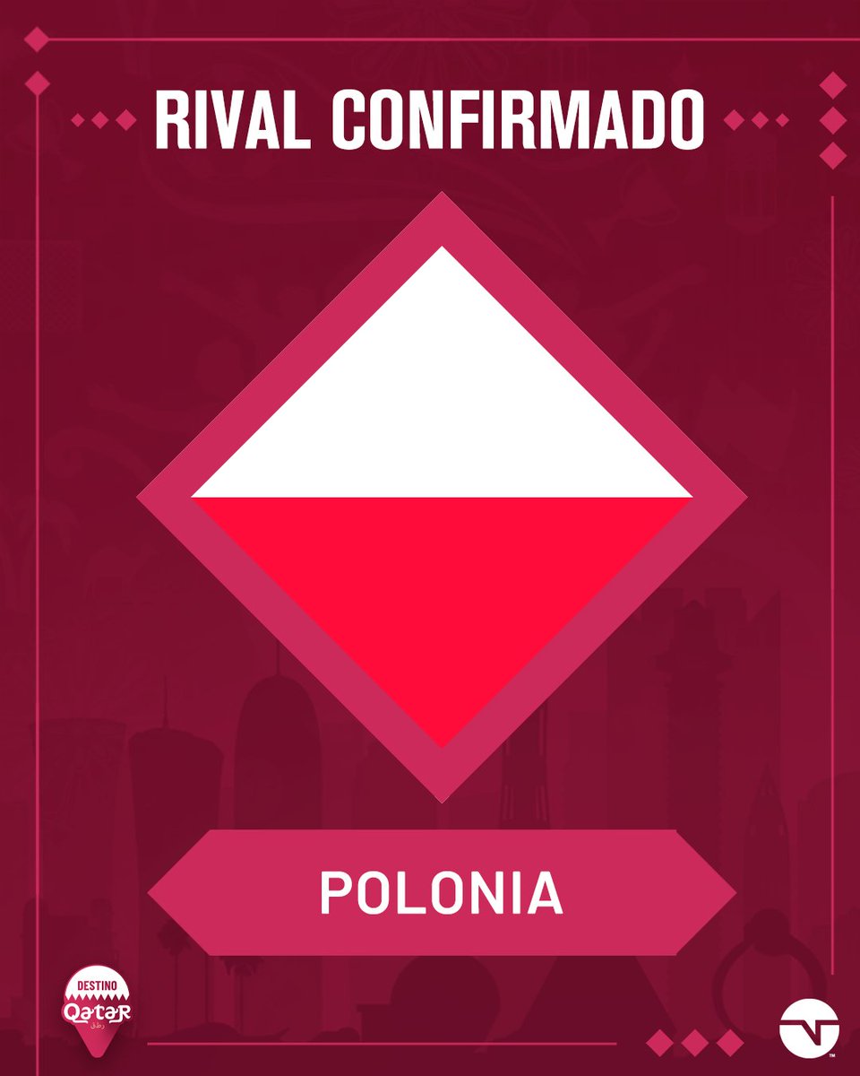 TNTSportsAR's tweet photo. POLONIA 🇵🇱

Segundo rival confirmado para la Selección Argentina 🇦🇷 en el Grupo C del Mundial de Qatar 2022 🏆

Te esperamos, Robert Lewandowski...
⁣
#SorteoQatar2022 https://t.co/ZMFqIHjFdG