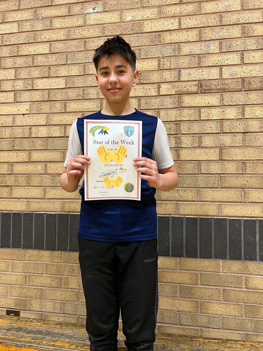 MrsMcDavidVPS's tweet photo. ⭐️ Star of the Week ⭐️ Congratulations to this hard worker! Always polite, kind and well mannered https://t.co/gmfy8CfW0P