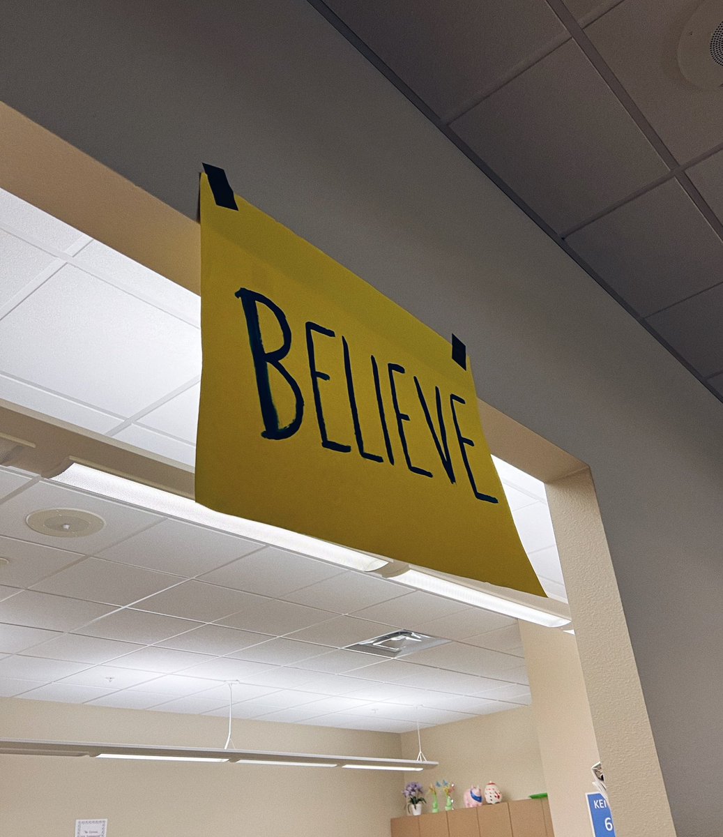 kayarcangel's tweet photo. A little #TedLasso reference at work today. I love this show so much, definitely recommend watching! #RSJ108 #believe @DisruptiveDESGN https://t.co/jjtlJFk03n