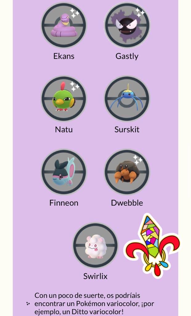 GoEliteMx's tweet photo. 📯 ¡Ditto Shiny ya está apareciendo, pero de 5 a 8 pm habrá mayor posibilidad de encontrarlo con estos Pokémon! ¡Suerte a tod@s!
#GoEliteMx #PokemonGo #eSports #Gaming #GoBattle https://t.co/6GfsH2pTQP