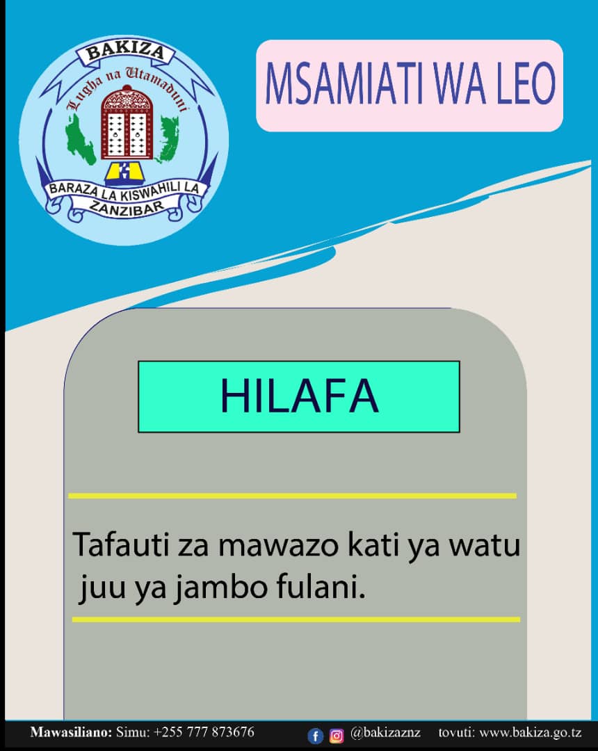 BakizaZ's tweet photo. JIFUNZE MISMIATI YA LUGHA YA KISWAHILI https://t.co/Rvxxj9z0YS