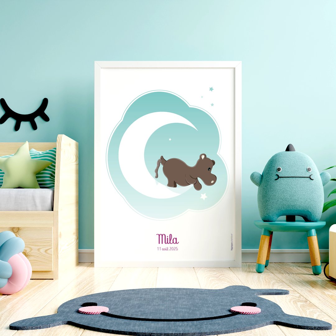 Hippoposurtrone's tweet photo. Potam rêve d'attraper une étoile 🌟
Est ce qu'il va y arriver ?
Nouvelle #affiche illustrée disponible sur la #boutique
#hippoposurletrone #afficheillustrée #affichebebe #creatricebebe #bebe2022 #maman2022 #decochambrebebe #decochambreenfant #affichenaissance #naissance2022 https://t.co/ptDM6wi3sZ