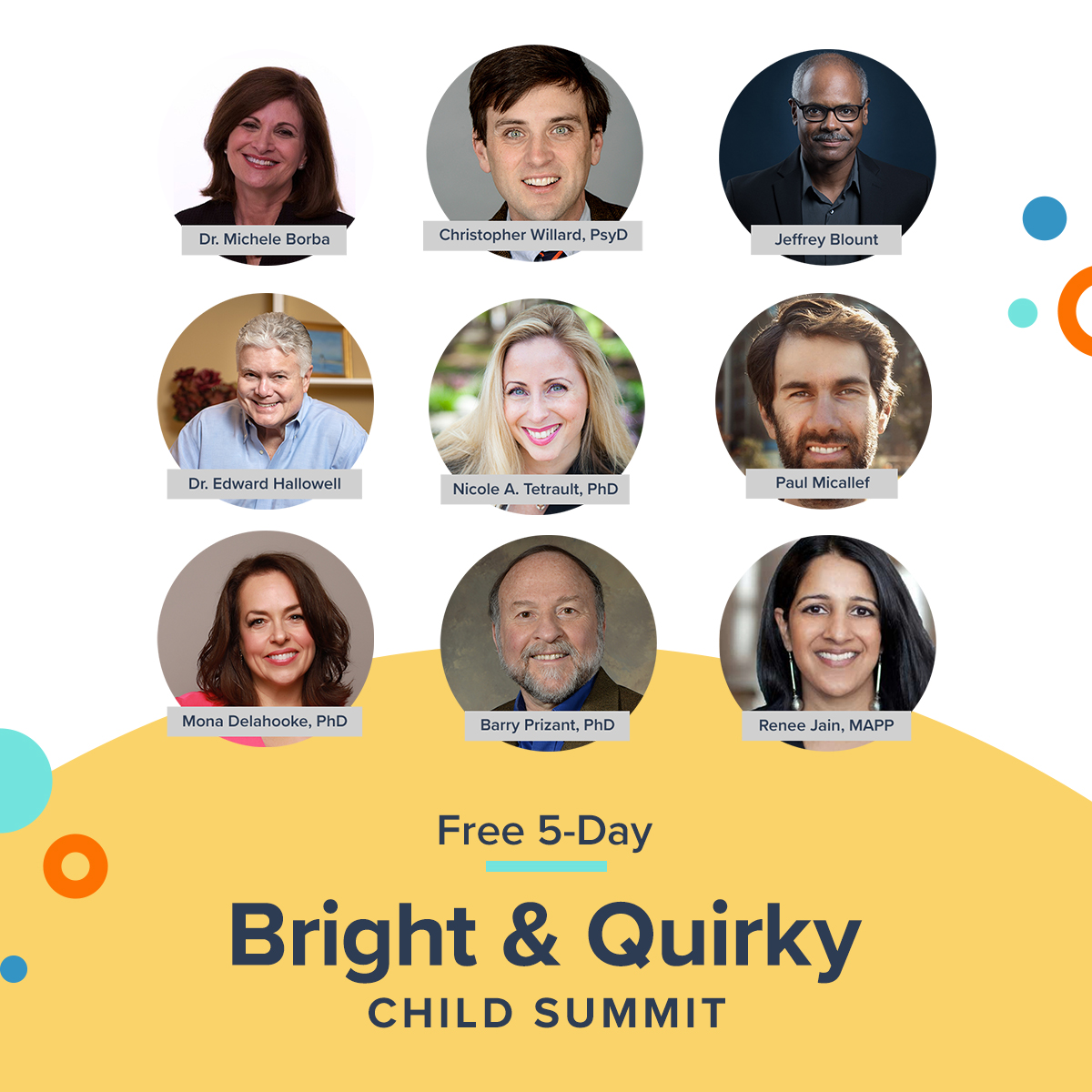julieskolnick's tweet photo. Starting Monday: The FREE @BrightnQuirky Summit is PACKED with tools + strategies from some of the world’s leading experts to help you discover what’s possible for your gifted or 2e kid. Sign up today @ https://t.co/khLXfQQ2Xo
#brightandquirky #giftedconference #2econference https://t.co/ElS9PKVUm7